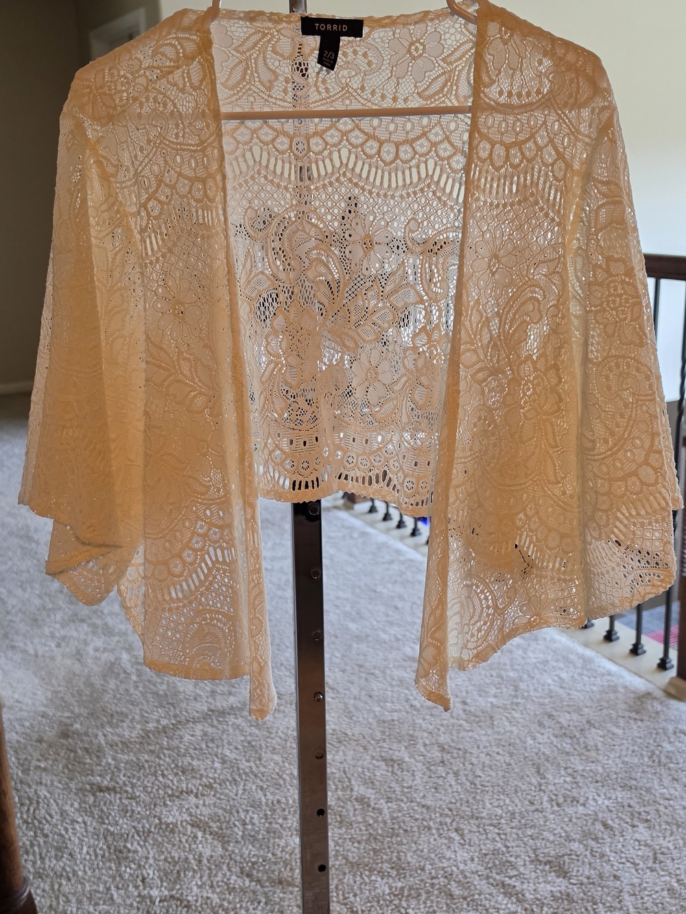 Torrid Cream  Lace Cardigan Retail $59